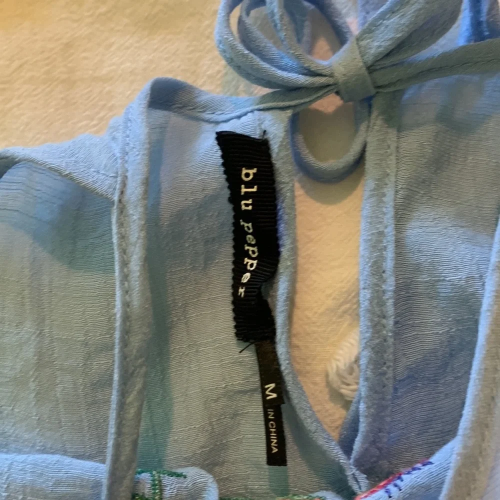 Blu Pepper Embroidered Tank Top - Picture 3 of 8